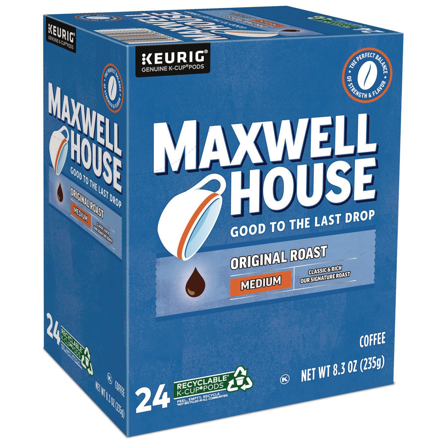 Maxwell House Original Roast K-Cups, 96/Carton (5469CT)