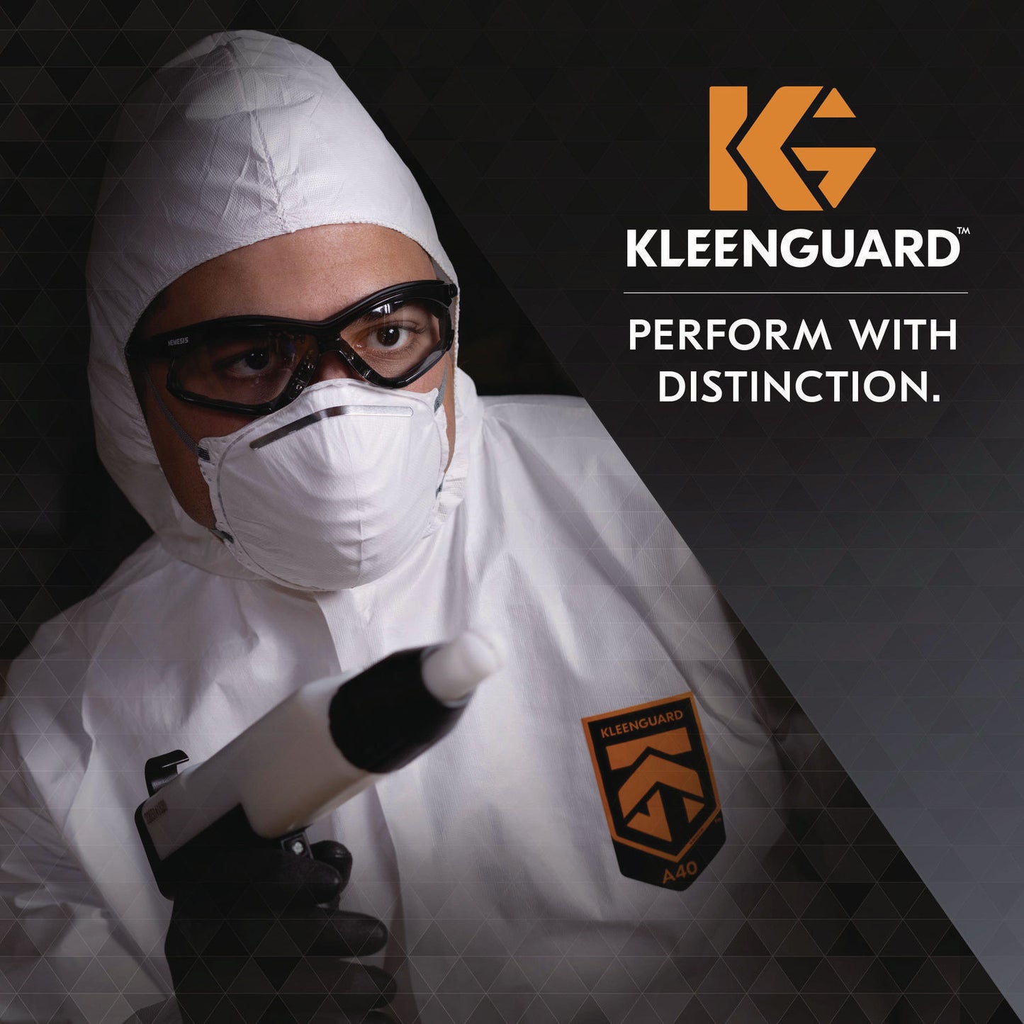 KleenGuard V30 Nemesis Foam Safety Glasses, Black Nylon Frame, Smoke Polycarbonate Lens, 12/Carton (65336)