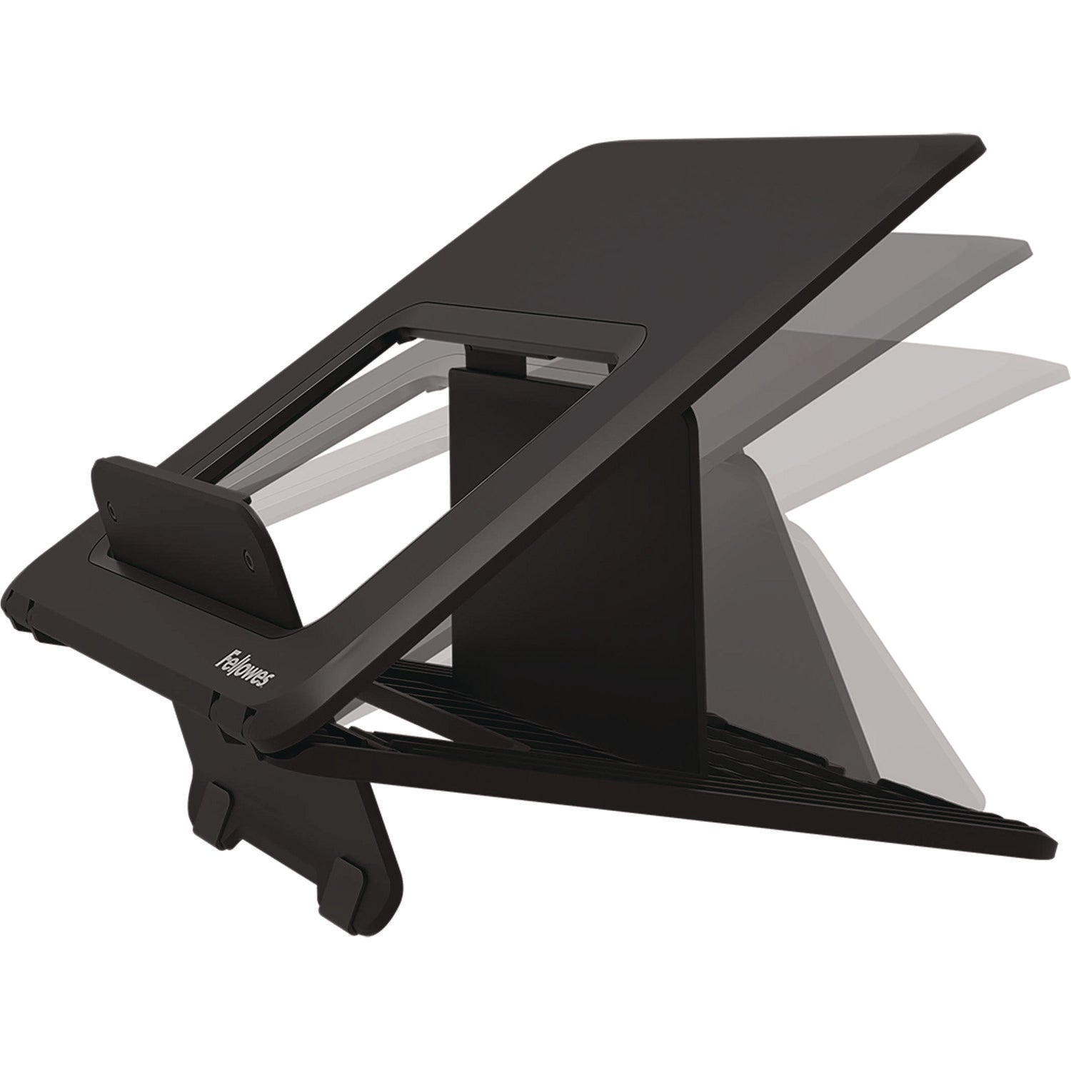 Fellowes Breyta Laptop Stand, 9.25" x 10.55" x 0.55" to 8", Black, Supports Up to 8.8 lbs (100098500)