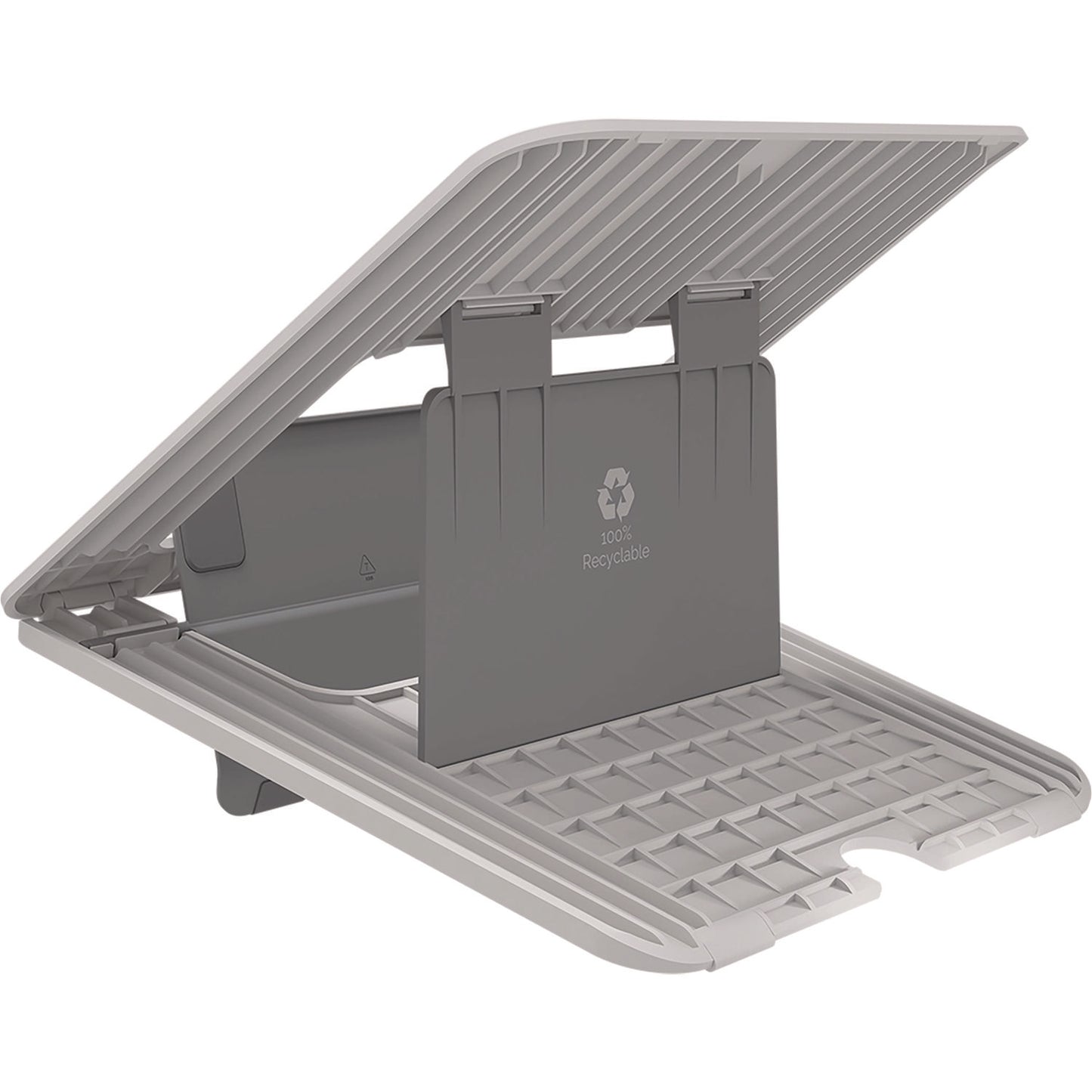 Fellowes Breyta Laptop Stand, 9.25" x 10.55" x 0.55" to 8", White, Supports Up to 8.8 lbs (100098501)