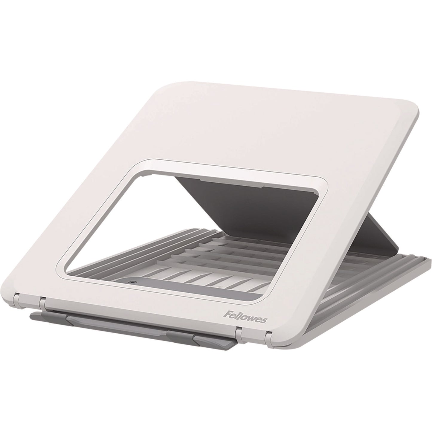 Fellowes Breyta Laptop Stand, 9.25" x 10.55" x 0.55" to 8", White, Supports Up to 8.8 lbs (100098501)