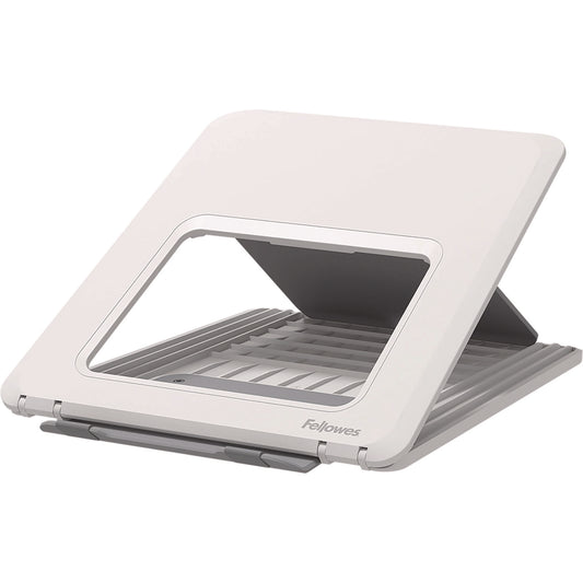 Fellowes Breyta Laptop Stand, 9.25" x 10.55" x 0.55" to 8", White, Supports Up to 8.8 lbs (100098501)