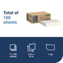 Tork Foodservice Cleaning Towel, 1-Ply, 5 x 10.75, White, 150 Sheets/Carton (192197)