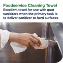 Tork Foodservice Cleaning Towel, 1-Ply, 5 x 10.75, White, 150 Sheets/Carton (192197)