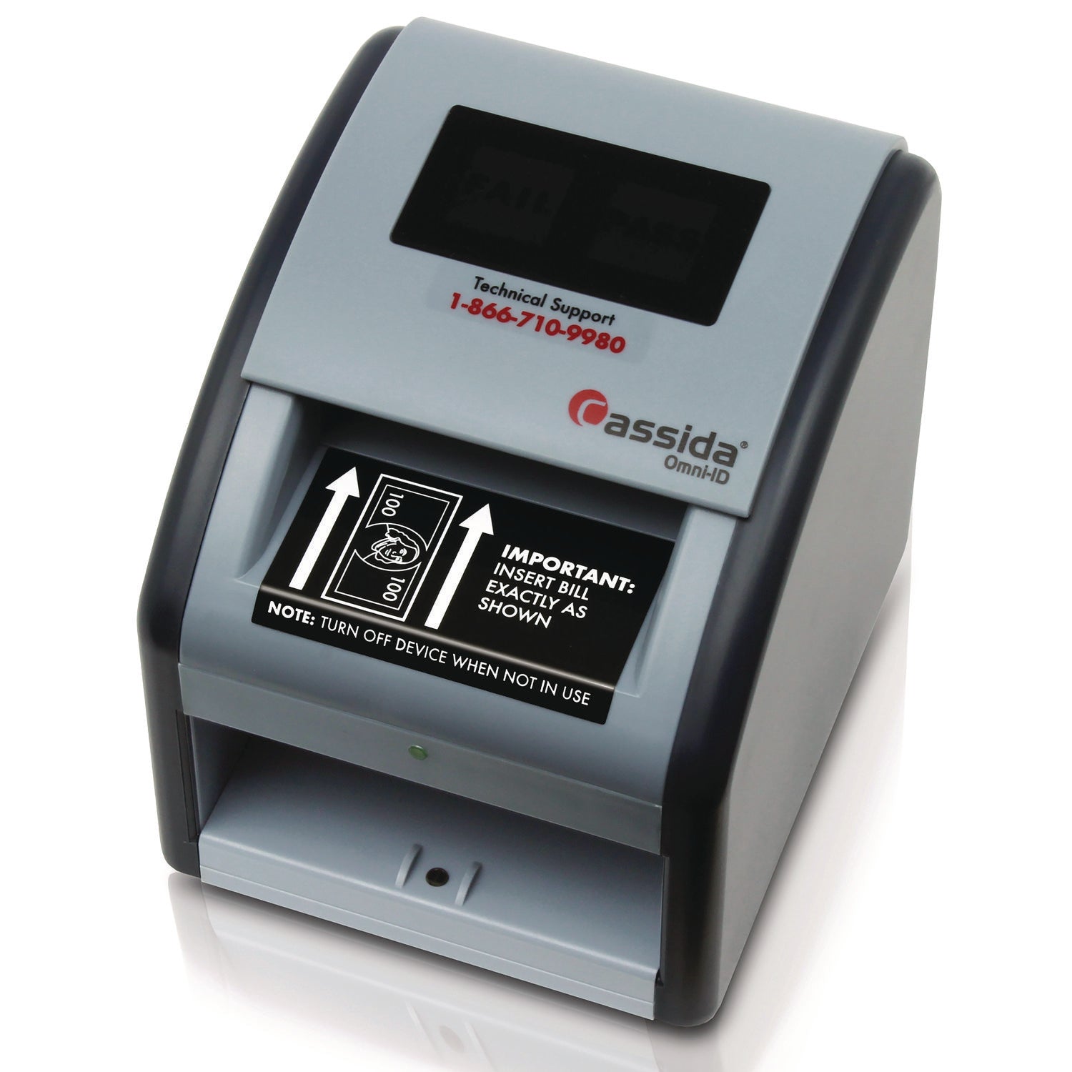 Cassida OmniID Counterfeit Detector, Infrared, Magnetic Strip Detection, UV Light, U.S. Currency