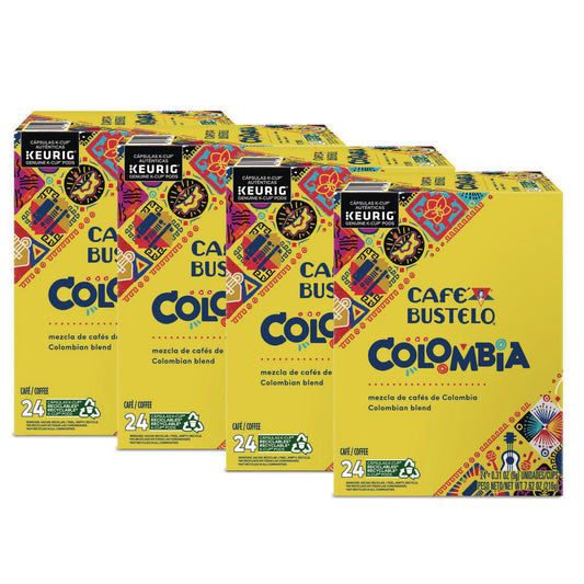 Cafe Bustelo 100 Percent Colombian K-Cups, 96/Carton (6107CT)