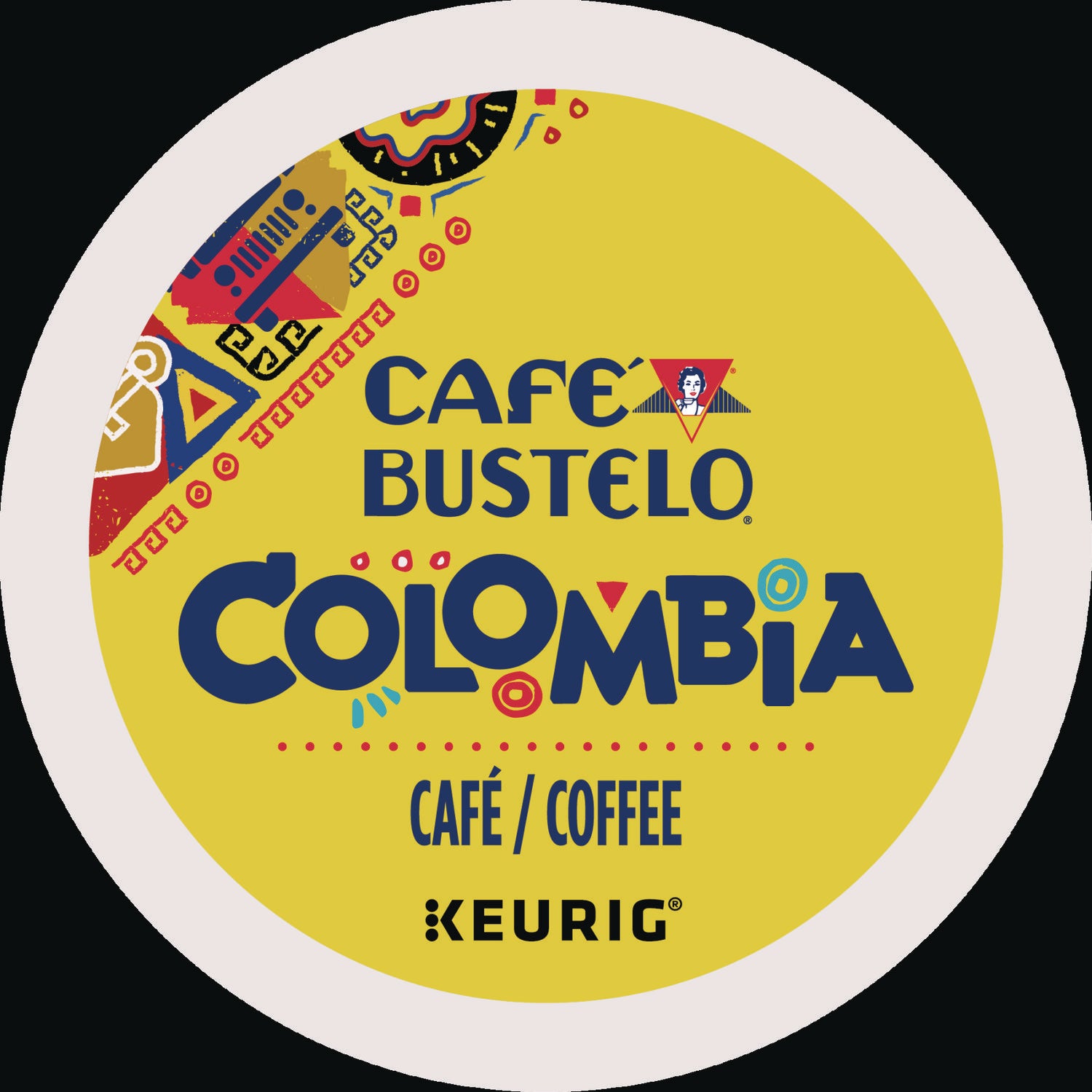 Cafe Bustelo 100 Percent Colombian K-Cups, 96/Carton (6107CT)