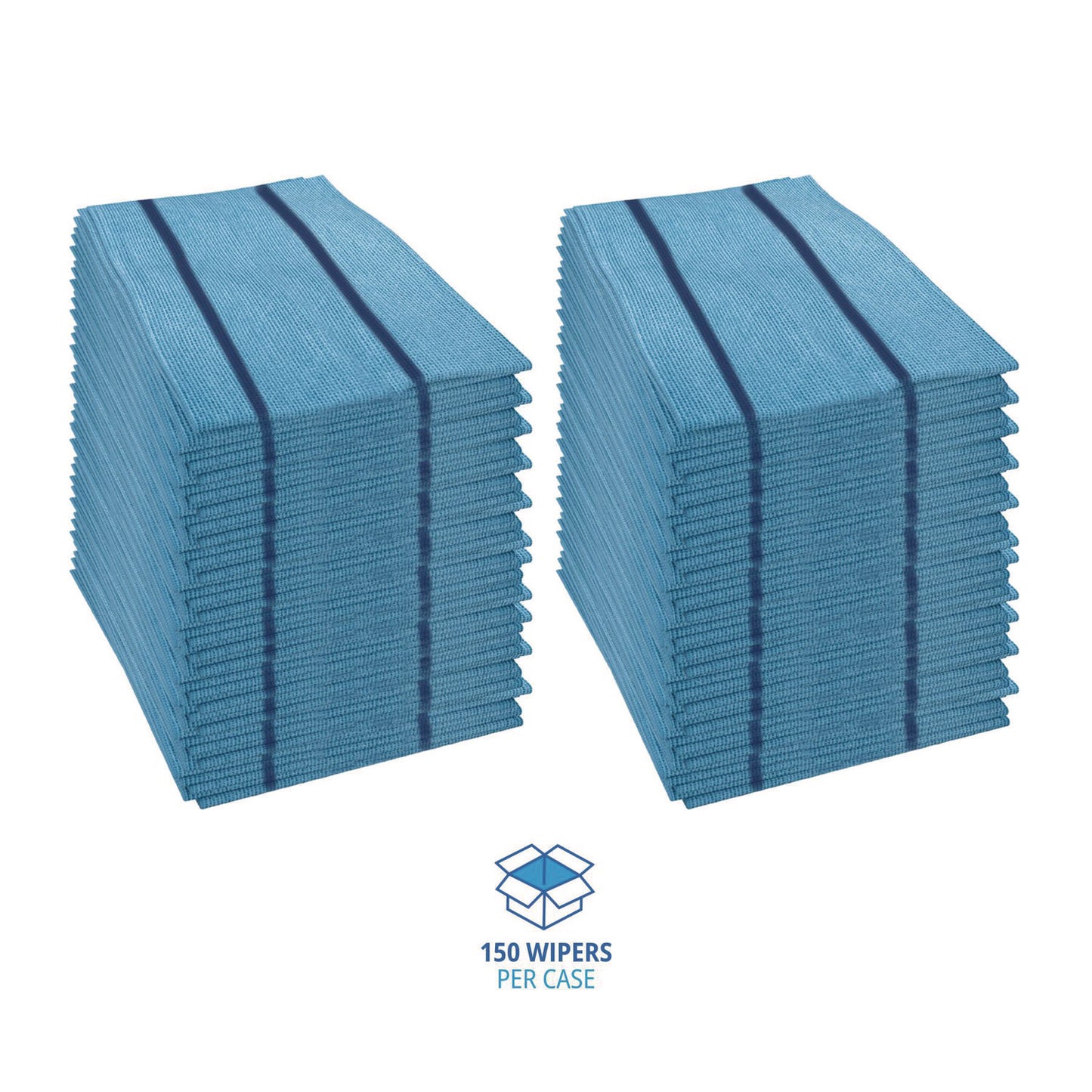 Boardwalk Antimicrobial Foodservice Wipers, 1-Ply, 12 x 21, Blue, 150/Carton (FS150B)