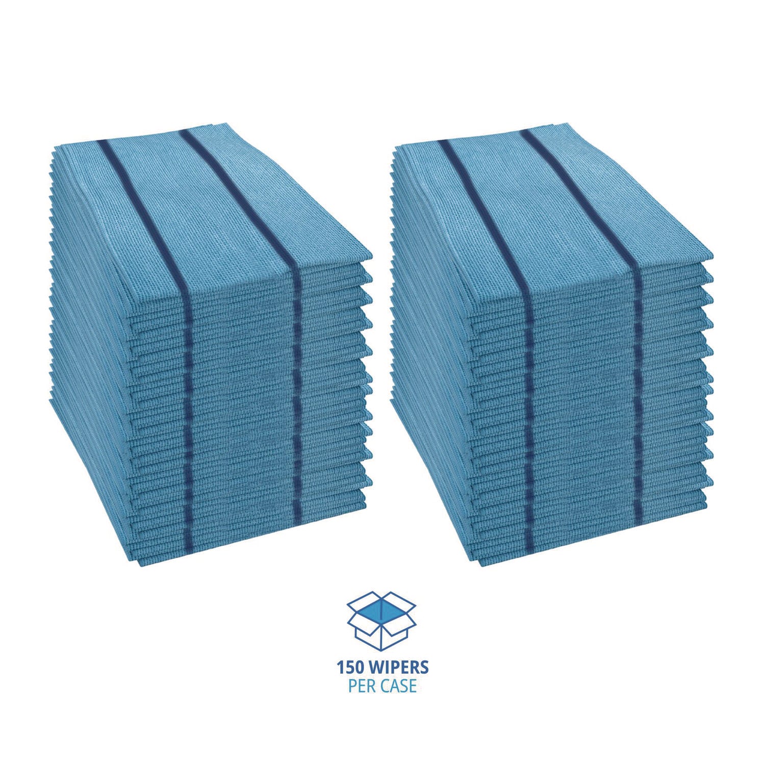 Boardwalk Antimicrobial Foodservice Wipers, 1-Ply, 12 x 21, Blue, 150/Carton (FS150B)