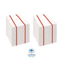 Boardwalk Antimicrobial Foodservice Wipers, 1-Ply, 12 x 21, Red/White, 150/Carton (FS150W)