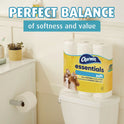 Charmin Essentials Soft Bathroom Tissue, Septic Safe, 2-ply, White, 330 Sheets/roll, 12 Rolls/carton