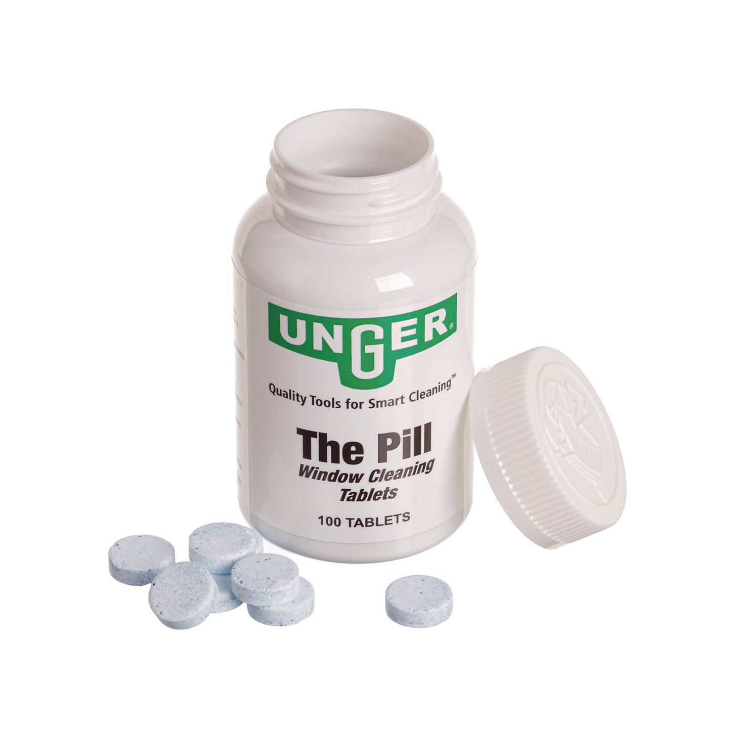 Unger Pill Window Cleaning Tablets, 100 Tablets/Bottle (PLBTLEA)