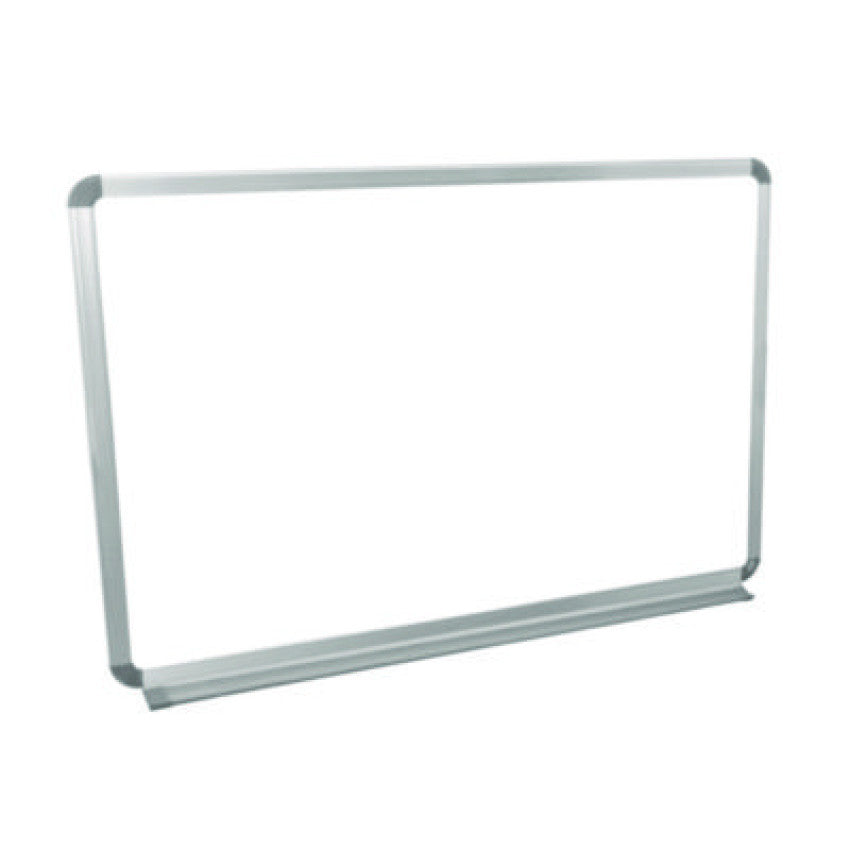 Luxor Wall-Mounted Magnetic Whiteboard, 36" x 24", White Surface, Silver Aluminum Frame (WB3624W)
