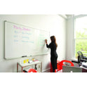 Luxor Wall-Mounted Magnetic Whiteboard, 36" x 24", White Surface, Silver Aluminum Frame (WB3624W)
