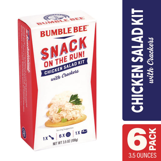 Bumble Bee Snack on the Run Chicken Salad Kit with Crackers, 3.5 oz Box, 6/Carton (22002355)