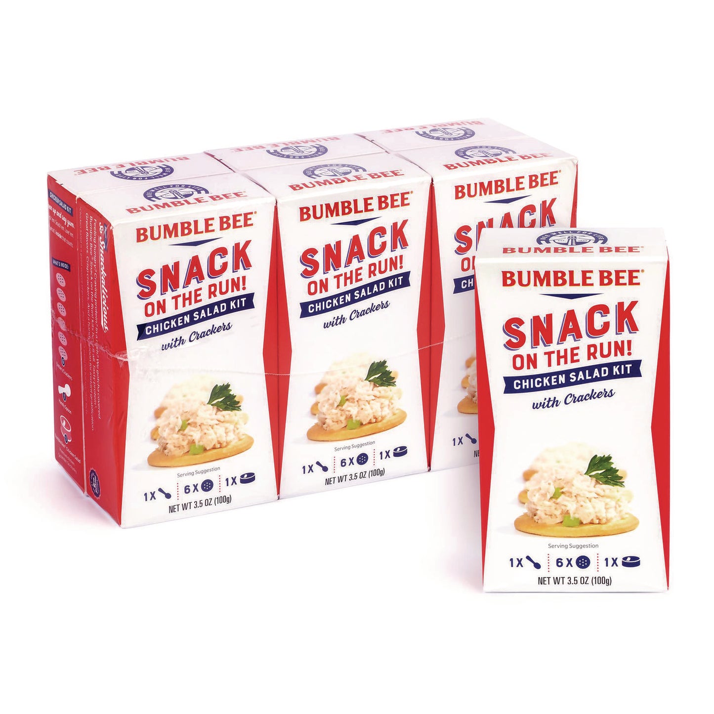 Bumble Bee Snack on the Run Chicken Salad Kit with Crackers, 3.5 oz Box, 6/Carton (22002355)