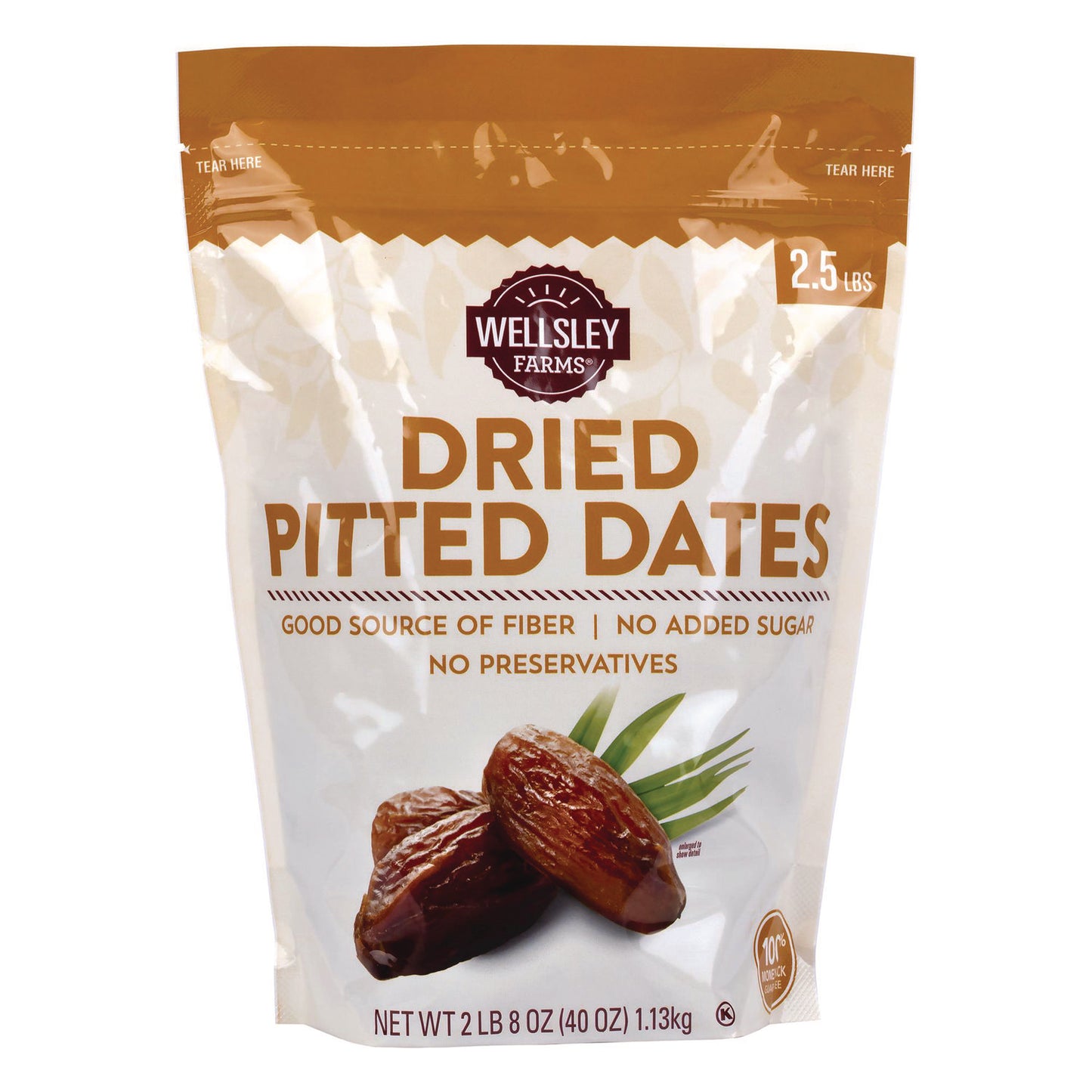 Wellsley Farms Dried Pitted Dates, 40 oz Bag (22002363)