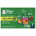 Gerber Organic 2nd Foods Baby Food Pouches, Assorted Flavors, 3.5 oz Pouch, 12/Carton (22002367)