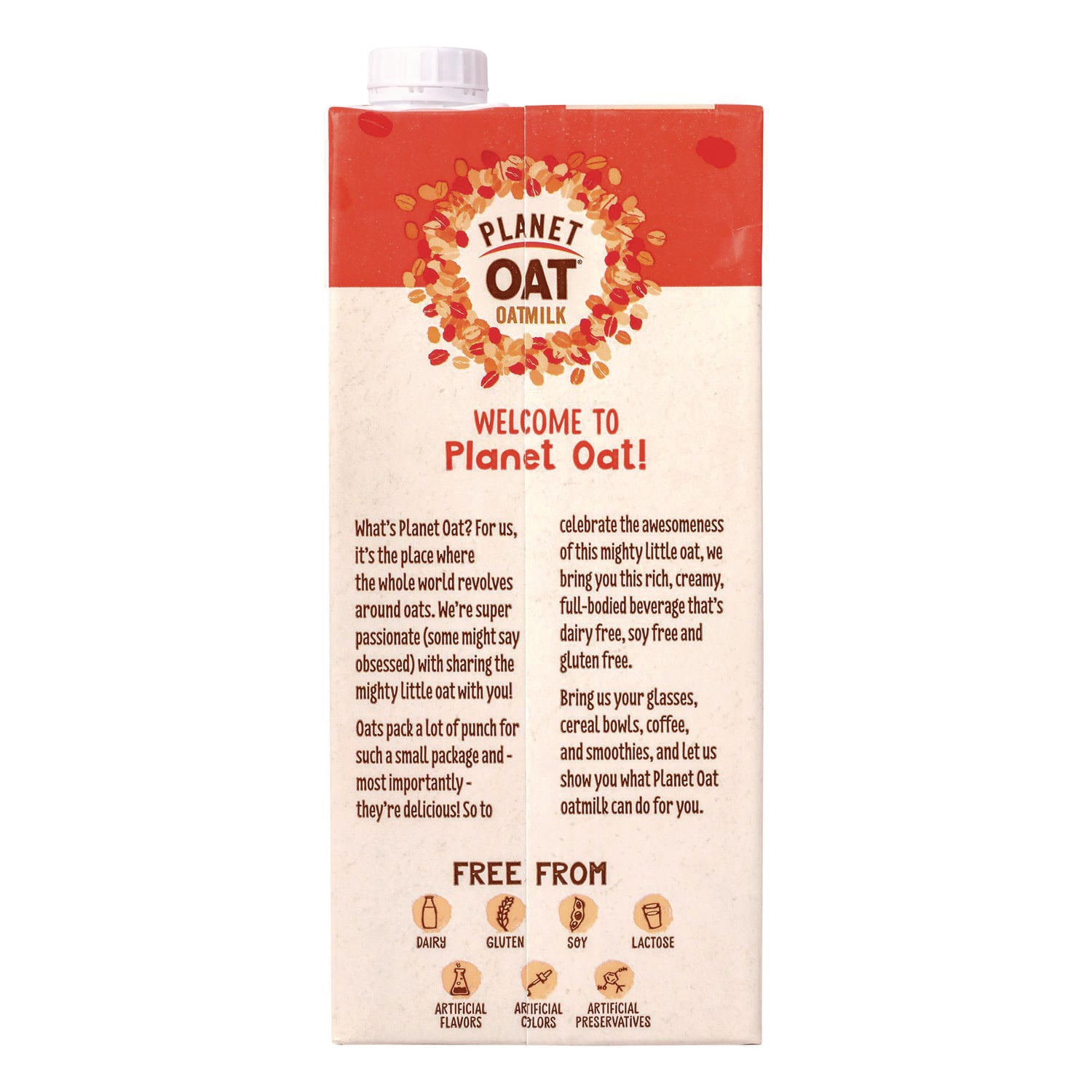 Planet Oat Original Oat Milk Cartons, 32 oz Carton, 6/Carton (22002375)