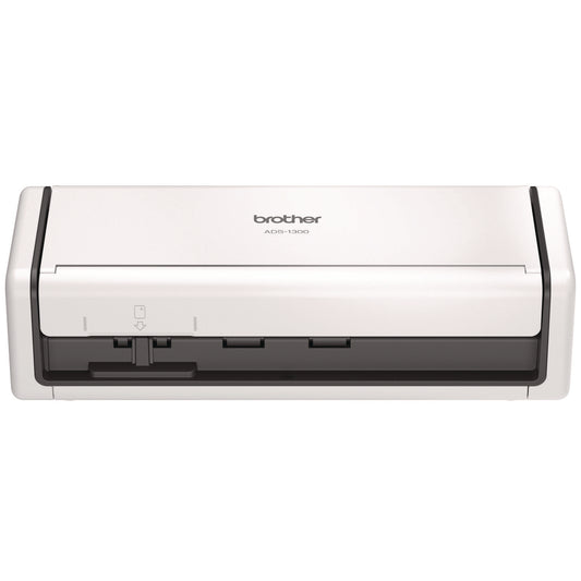 Brother ADS-1300 Compact Desktop Scanner, 600 dpi x 600 dpi Optical Resolution, 20-Sheet Duplex Auto Document Feeder