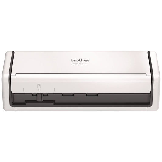 Brother ADS-1350W Compact Desktop Scanner, 600 dpi x 600 dpi Optical Resolution, 20-Sheet Duplex Auto Document Feeder