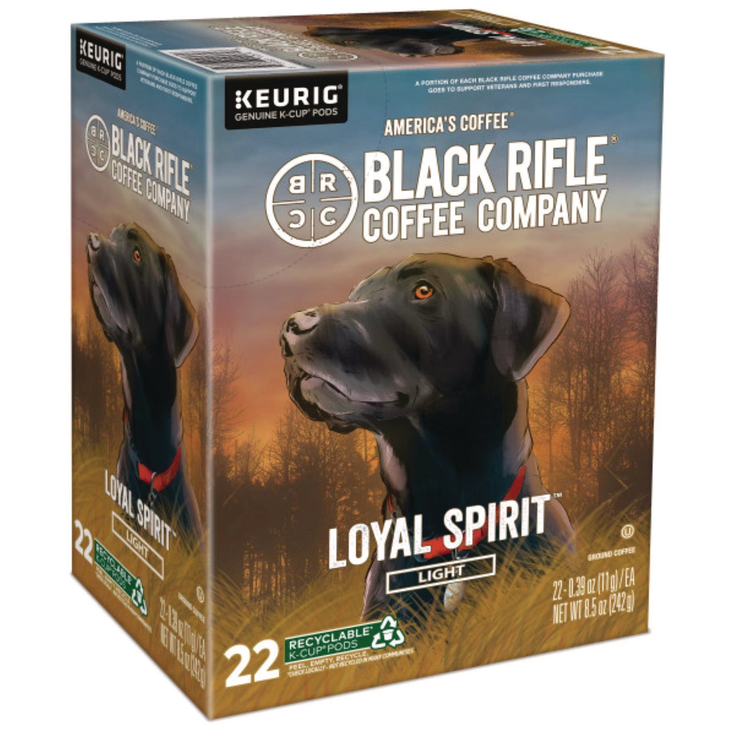Black Rifle Coffee Company Loyal Spirit Coffee K-Cups, 88/Carton (0571CT)