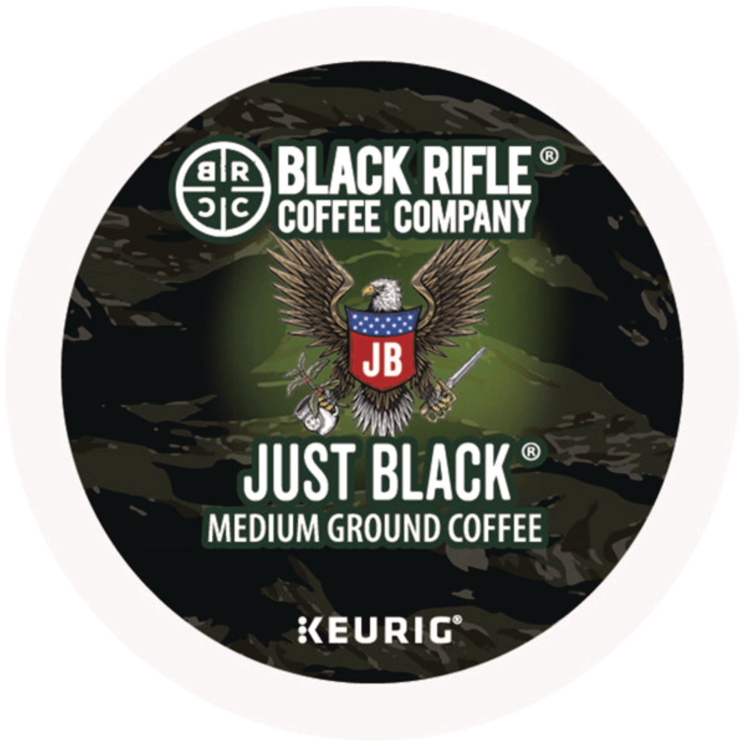 Black Rifle Coffee Company Just Black Coffee K-Cups, 22/Box (0547)