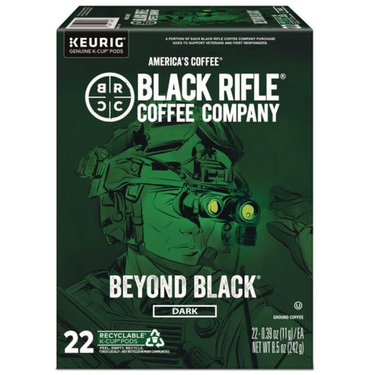 Black Rifle Coffee Company Beyond Black Coffee K-Cups, 22/Box (0499)