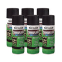 Rust-Oleum Camouflage Spray Paint, Flat Black, 12 oz Aerosol Can, 6/Carton (279179CT)