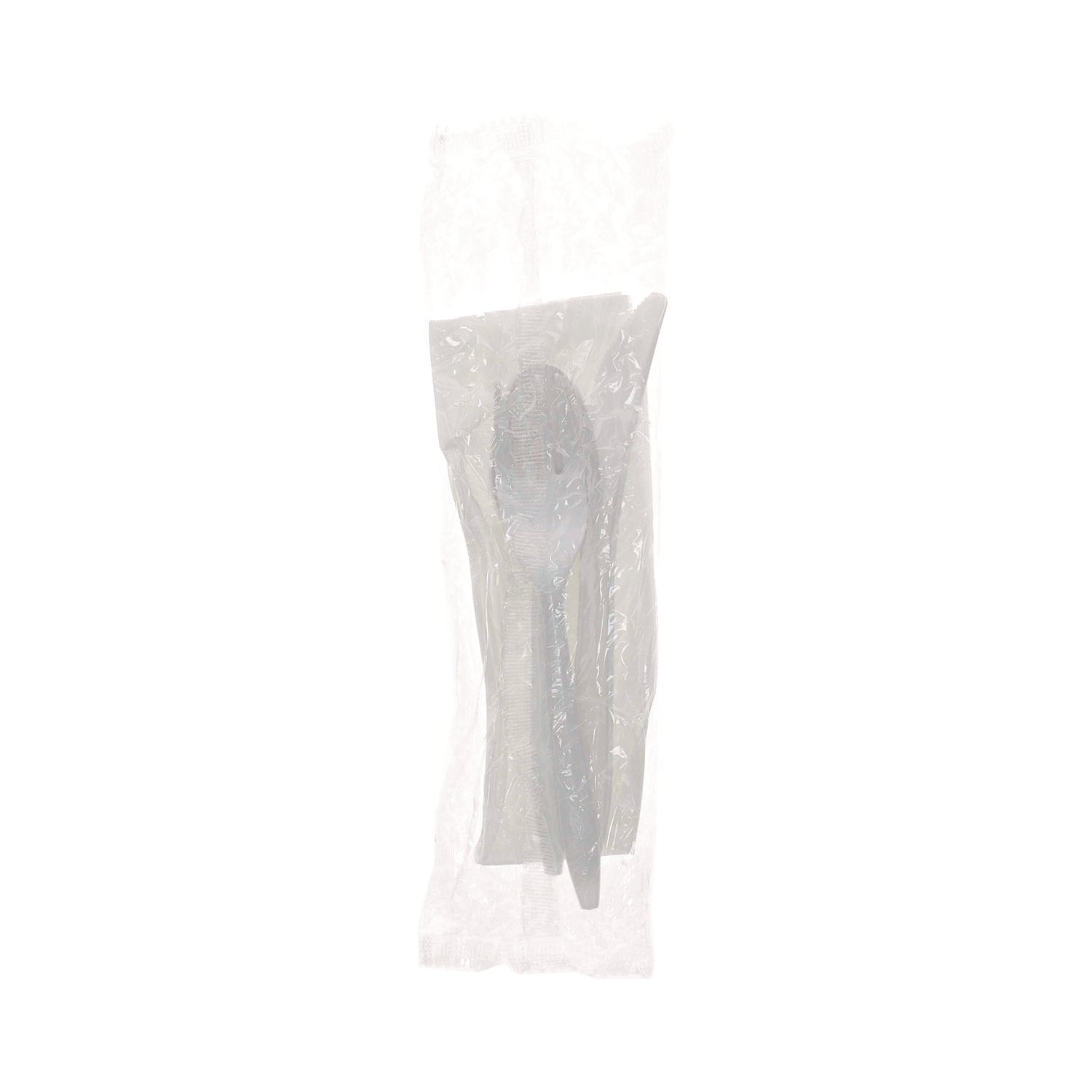 Pactiv Fieldware Cutlery, Individually Wrapped, Fork, Knife, Teaspoon, Napkin, White, 250/Carton (FKFSKWNCH)