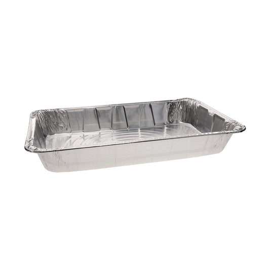 Pactiv Aluminum Steam Table Pan, Full-Size Deep, 3.4" Deep, 19.6 x 11.6, 40/Carton (Y6050XH)