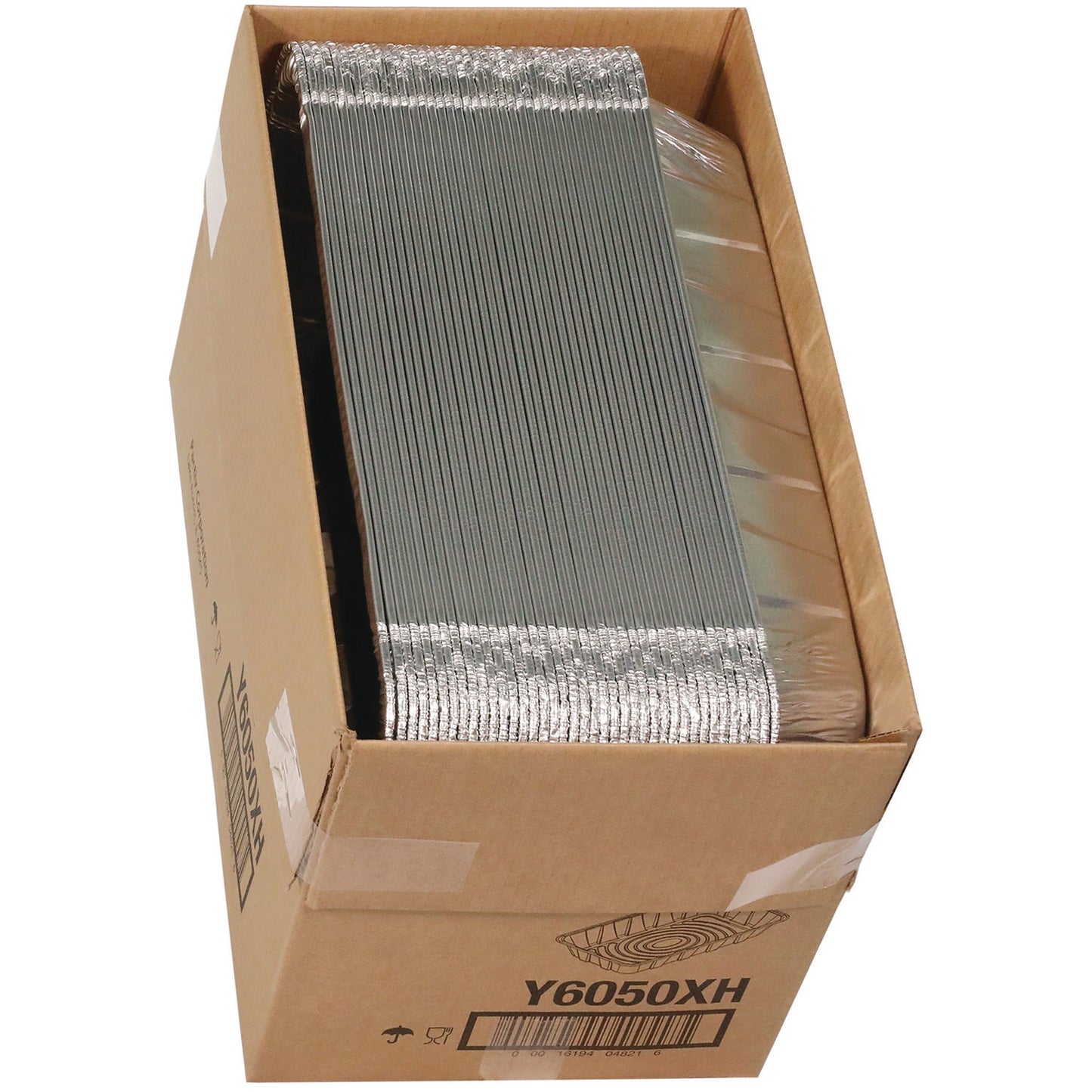 Pactiv Aluminum Steam Table Pan, Full-Size Deep, 3.4" Deep, 19.6 x 11.6, 40/Carton (Y6050XH)