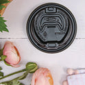 Dart Optima Reclosable Lids for Hot Paper Cups, 12 oz to 24 oz Hot Paper Cups, Black, 1,200/Carton (OPT1224TGB)