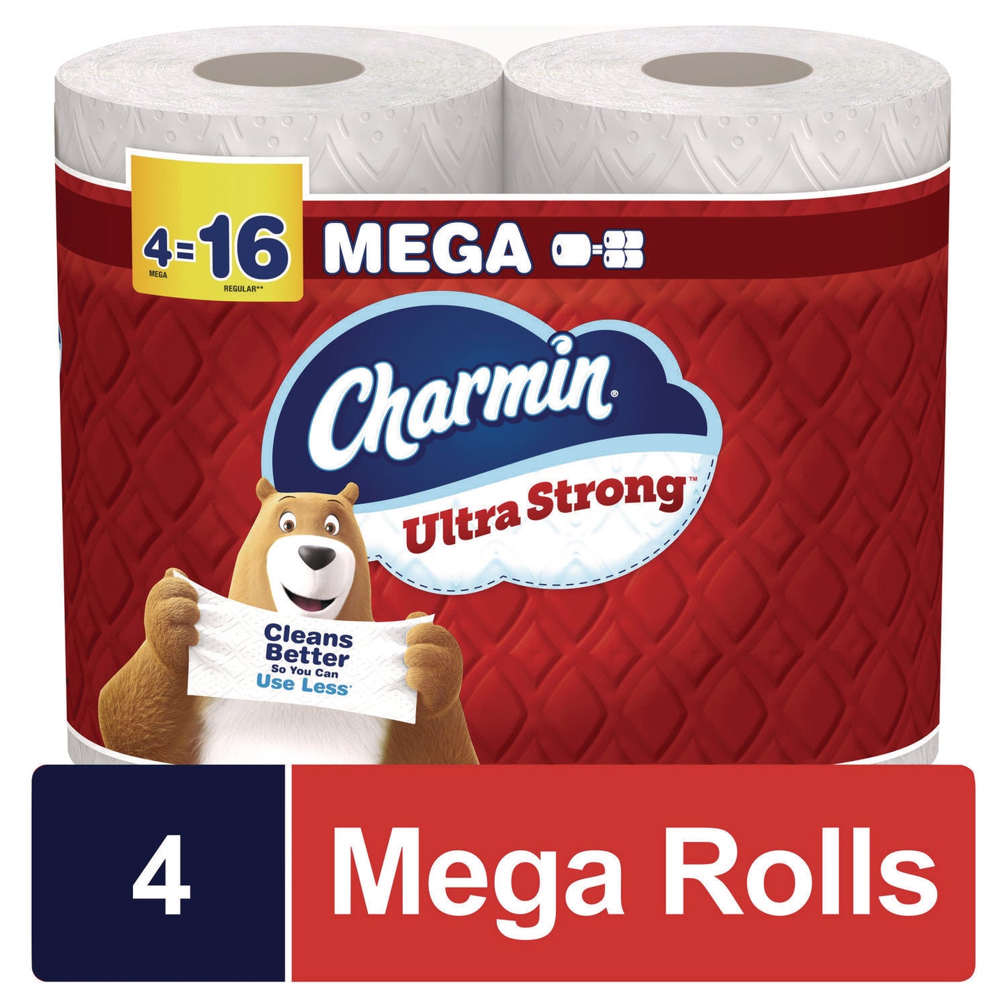 Charmin Ultra Strong Bathroom Tissue, Septic Safe, 2-Ply, White, 220 Sheet/Roll, 4/Pack, 8 Packs/Carton (13220)