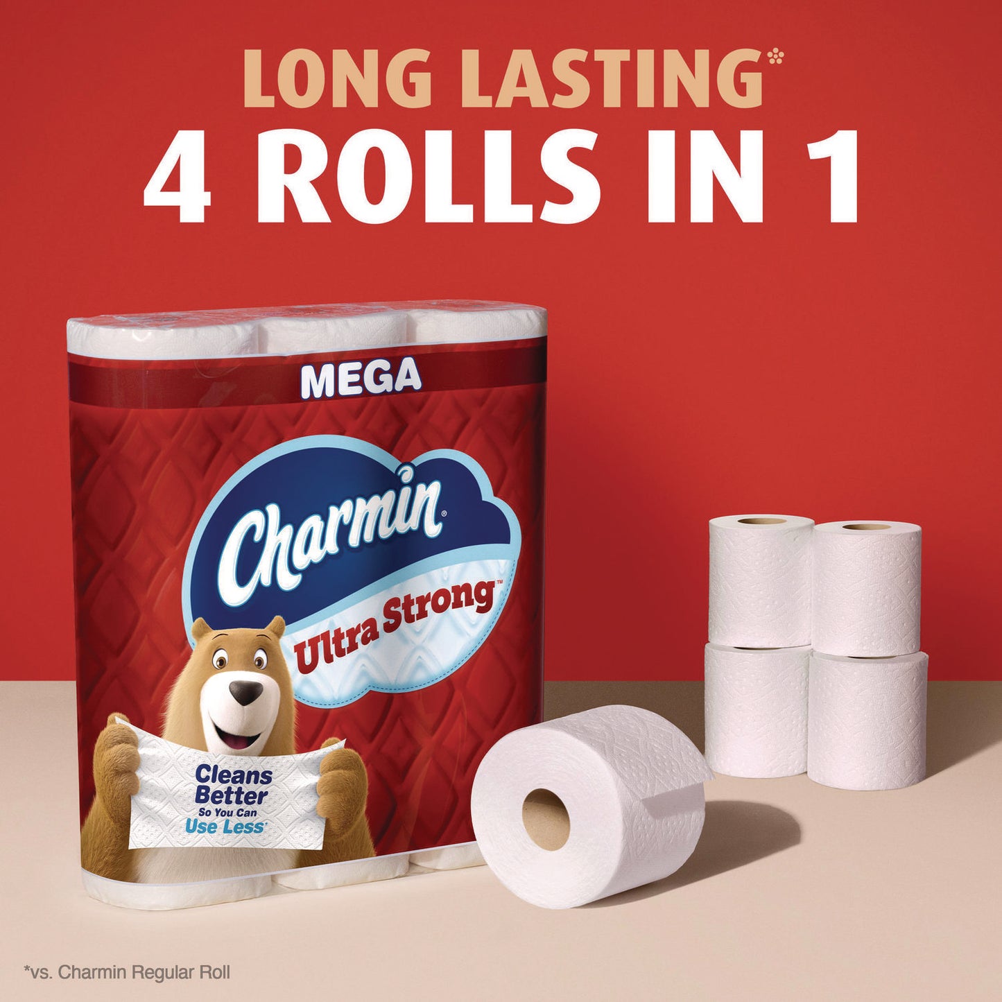 Charmin Ultra Strong Bathroom Tissue, Septic Safe, 2-Ply, White, 220 Sheet/Roll, 18/Pack (11105)