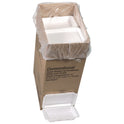 Pactiv Conventional Foam Hinged Lid Container, Very Shallow, 9 x 6.5 x 1.3, White, 150/Carton (YTH102070000)