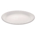 Pactiv Placesetter Satin Non-Laminated Foam Dinnerware, Plate, 9" dia, White, 500/Carton (YTH10009STEC)