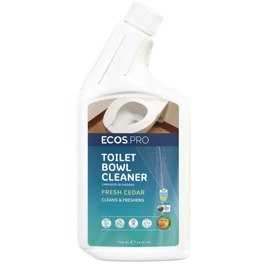 ECOS PRO Toilet Bowl Cleaner, Fresh Cedar Scent, 24 oz Squeeze Bottle, 6/Carton (PL97036CT)