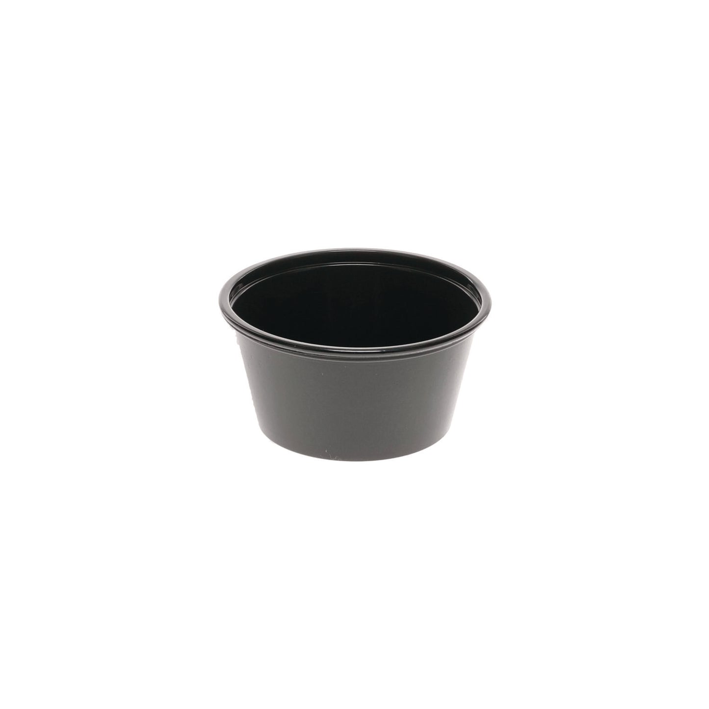 Pactiv Plastic Portion Cup, 2 oz., Black, 2,400/Carton (YSPP200EA)