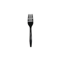 Pactiv Meadoware Cutlery, Individually Wrapped, Fork, Black, 1,000/Carton (MKFE)