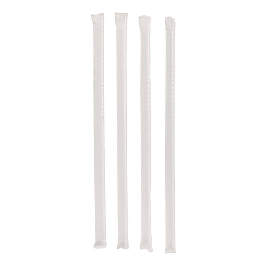 Pactiv Giant Paper-Wrapped Straw, 10.25", Translucent, 1,800/Carton (YSTWG1026)