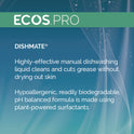 ECOS PRO Dishmate Manual Dish Liquid, Free and Clear, 25 oz Squeeze Bottle, 6/Carton (PL97216CT)