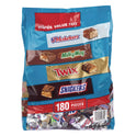 Mars Minis Variety Pack, Chocolate, 49.44 oz Bag, 180 Pieces (22002451)