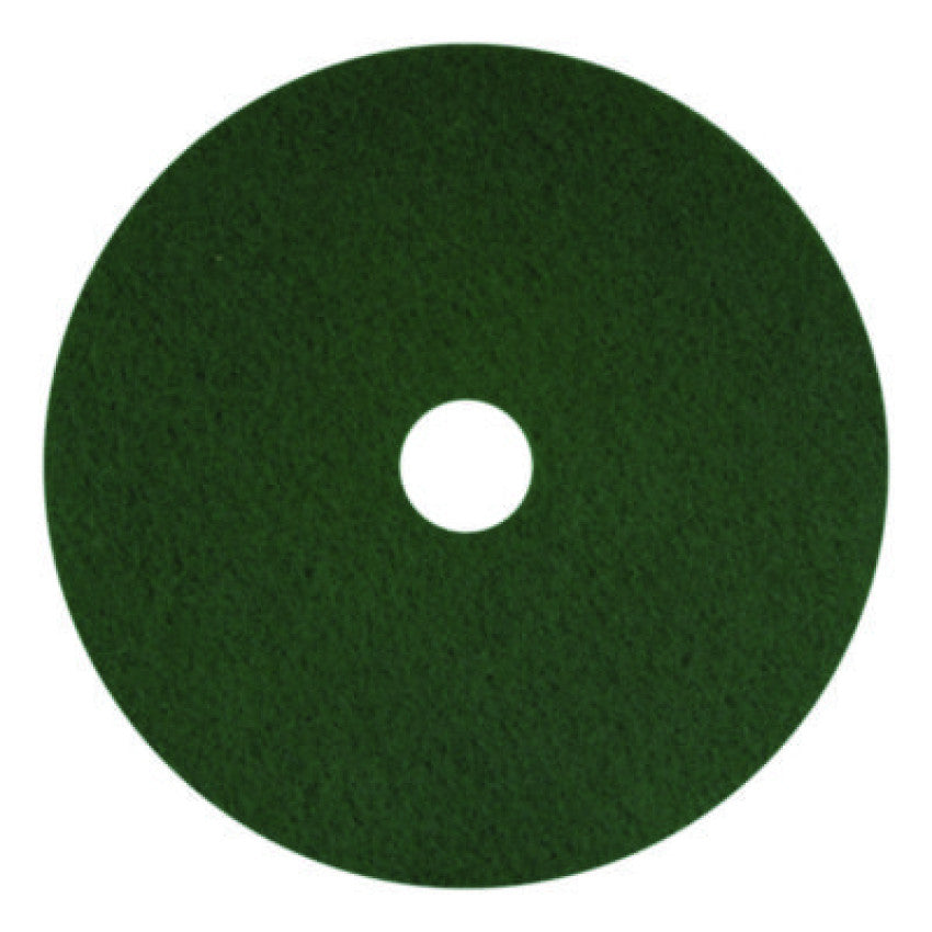 Americo Scrubbing Pads, 13", Green, 5/Carton (400313)