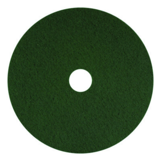 Americo Scrubbing Pads, 13", Green, 5/Carton (400313)