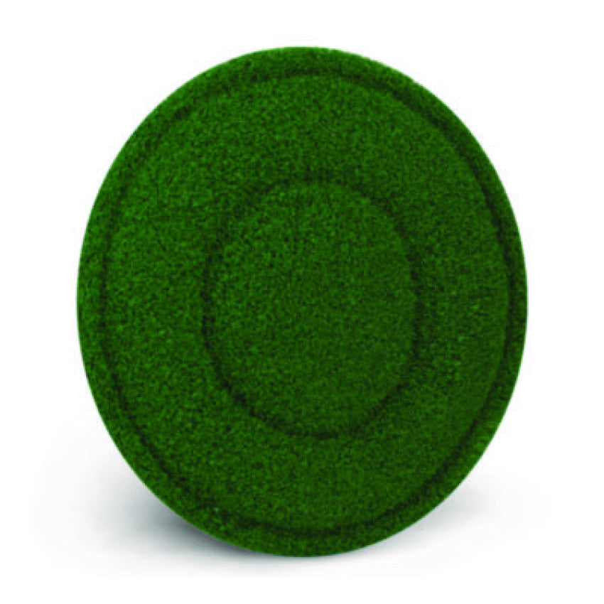 Americo TurfScrub Brush Floor Pad, 20" Diameter, Green, 4/Carton (402920)