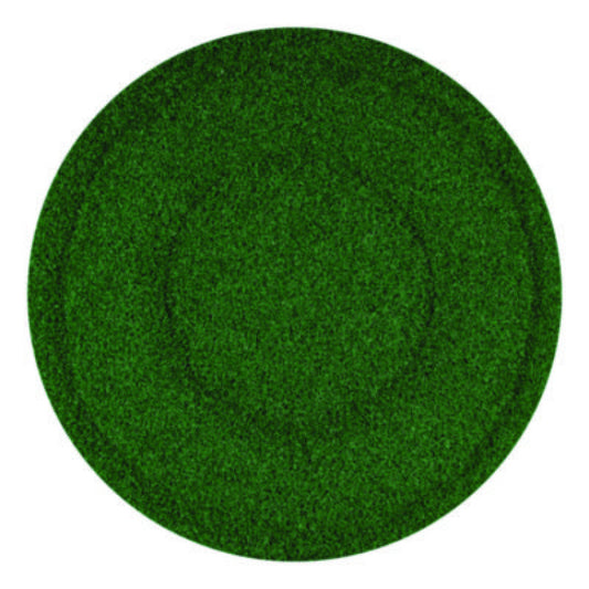 Americo TurfScrub Brush Floor Pad, 20" Diameter, Green, 4/Carton (402920)