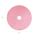 Americo Remover Burnishing Pads, 20", Pink, 5/Carton (403420)