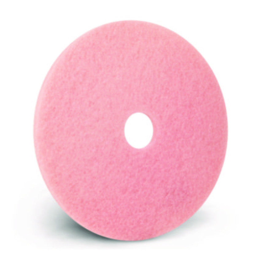 Americo Remover Burnishing Pads, 20", Pink, 5/Carton (403420)