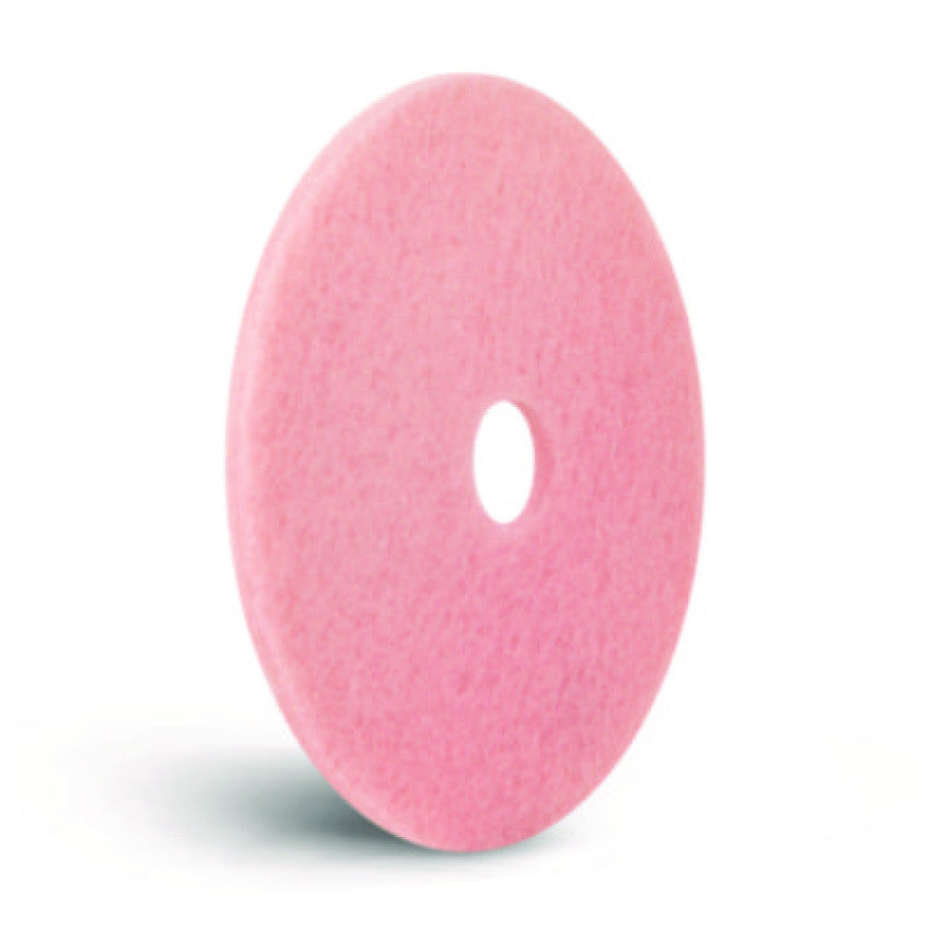 Americo Remover Burnishing Pads, 20", Pink, 5/Carton (403420)